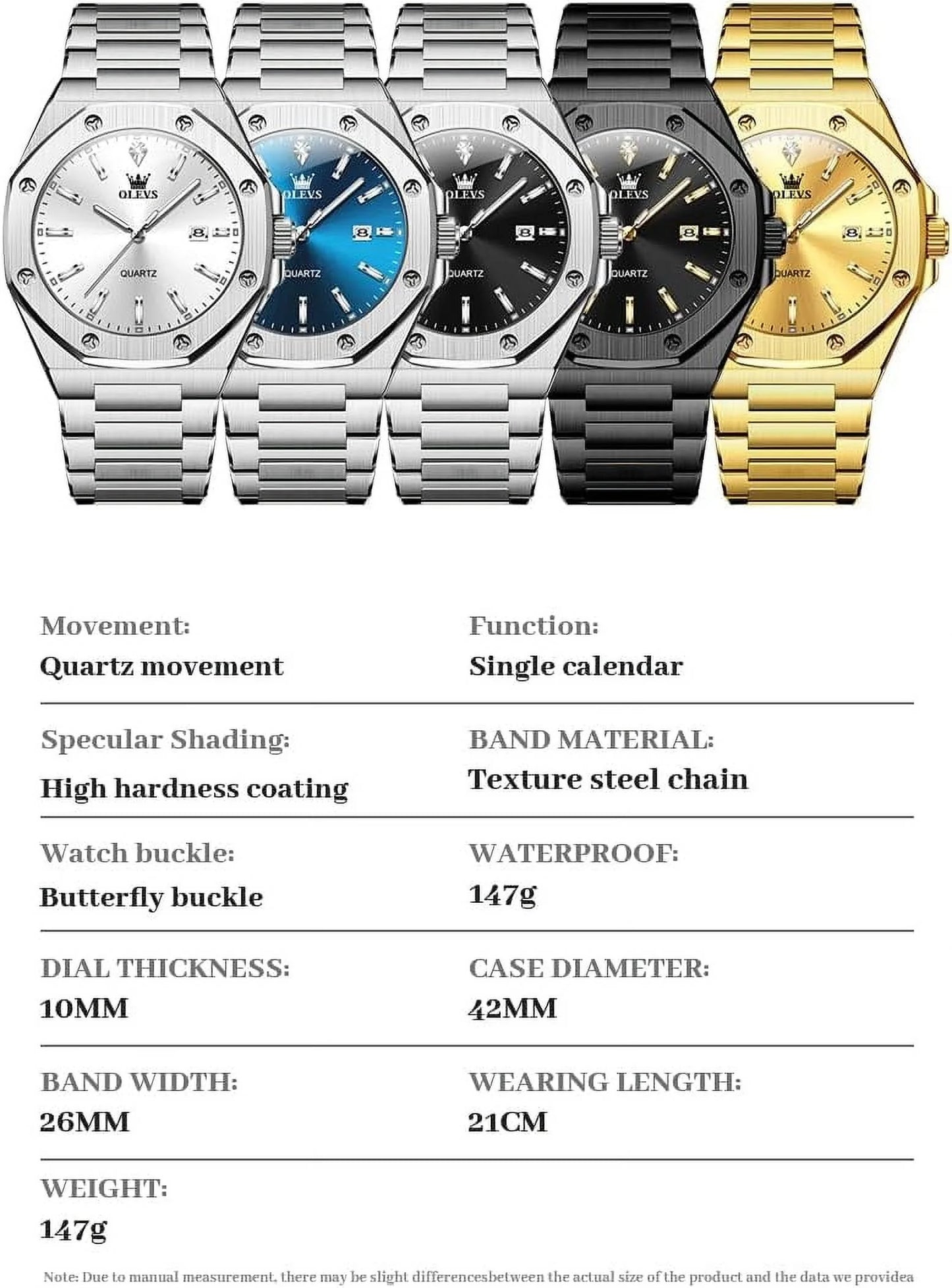 OLEVS Watch (Silver)