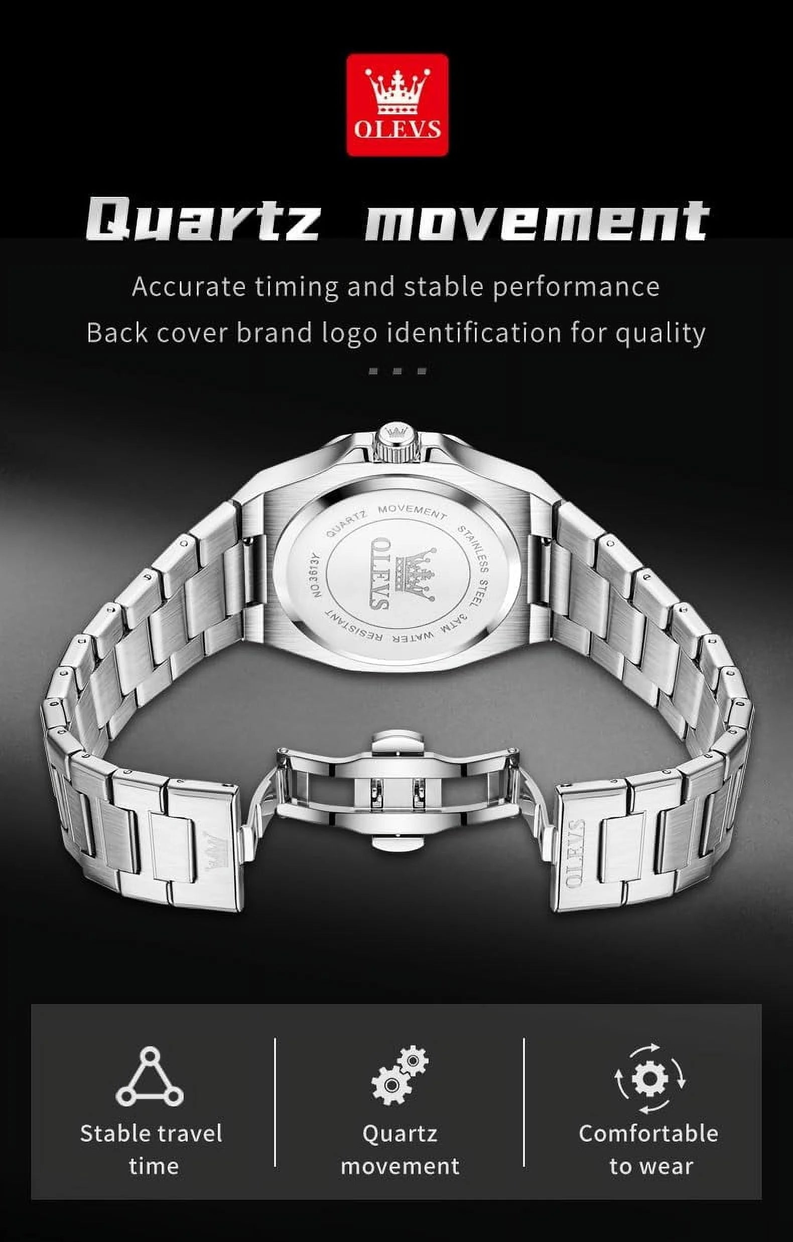 OLEVS Watch (Silver)