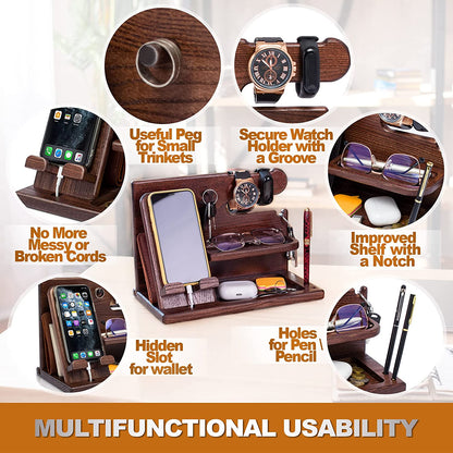 Wood Phone Docking Station 