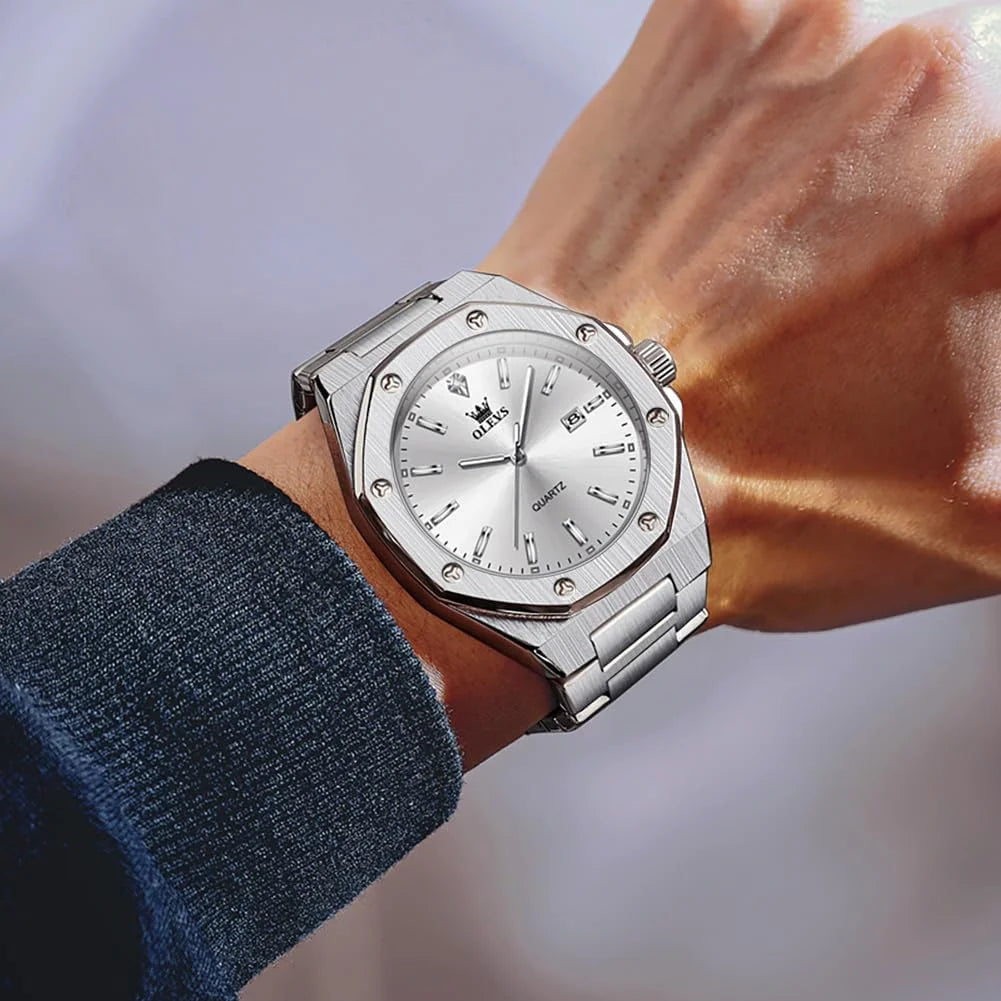 OLEVS Watch (Silver)