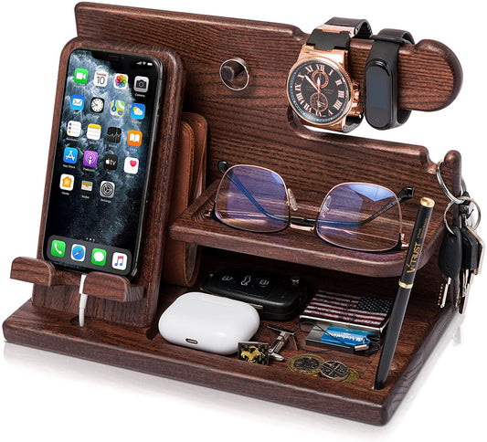 Wood Phone Docking Station 