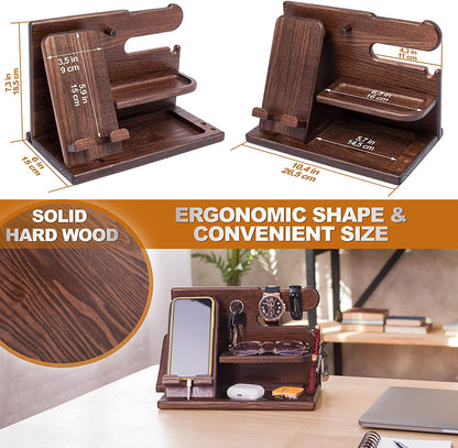 Wood Phone Docking Station 
