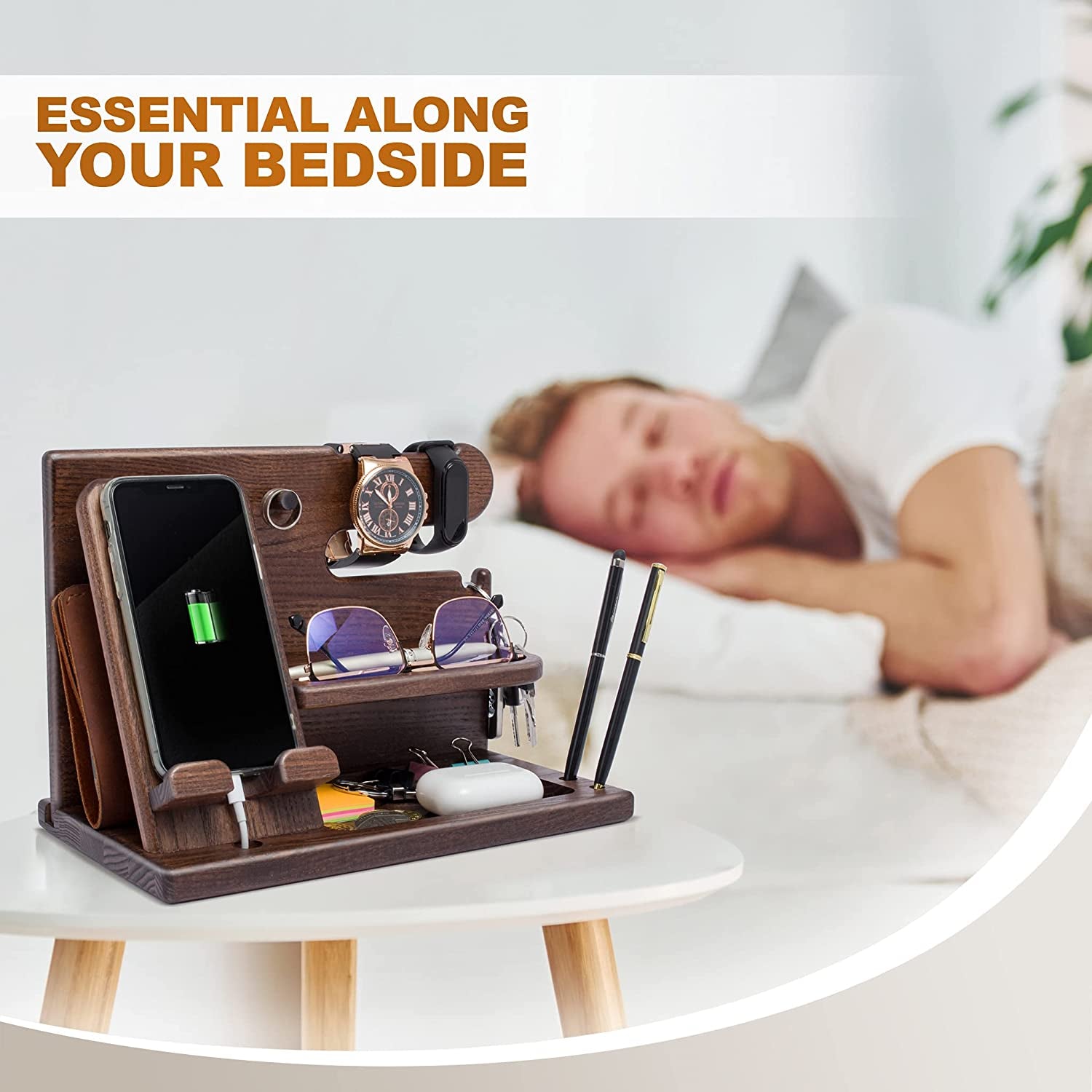 Wood Phone Docking Station 