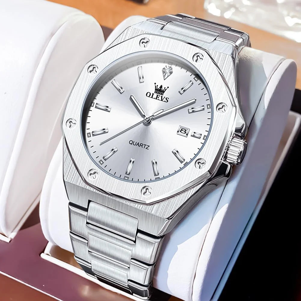 OLEVS Watch (Silver)